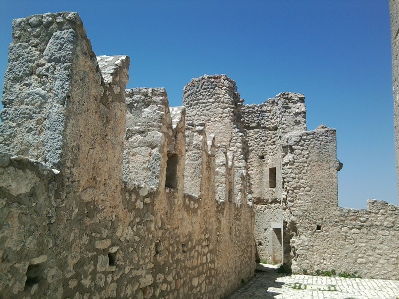 abruzzo, the past, rocca calascio, old ruin, ancient civilization, day, sky, building exterior, solid, no people, old, italy, archaeology, laquila, stone wall