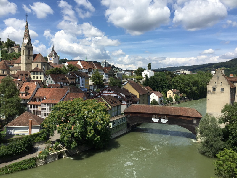 limmattal, Swiss, sky, limmat, residential district, Switzerland, municipality, old, 2K, building, switzerland, arch bridge, day, cloud - sky, bridge - man made structure