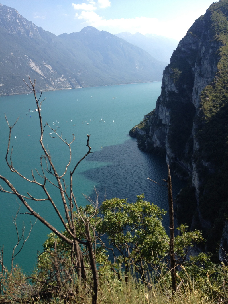 garda, nature, 2K, tranquility, waters, formation, plant, idyllic, tranquil scene, rock - object, tree, lake, mountain range, beauty in nature, outdoors