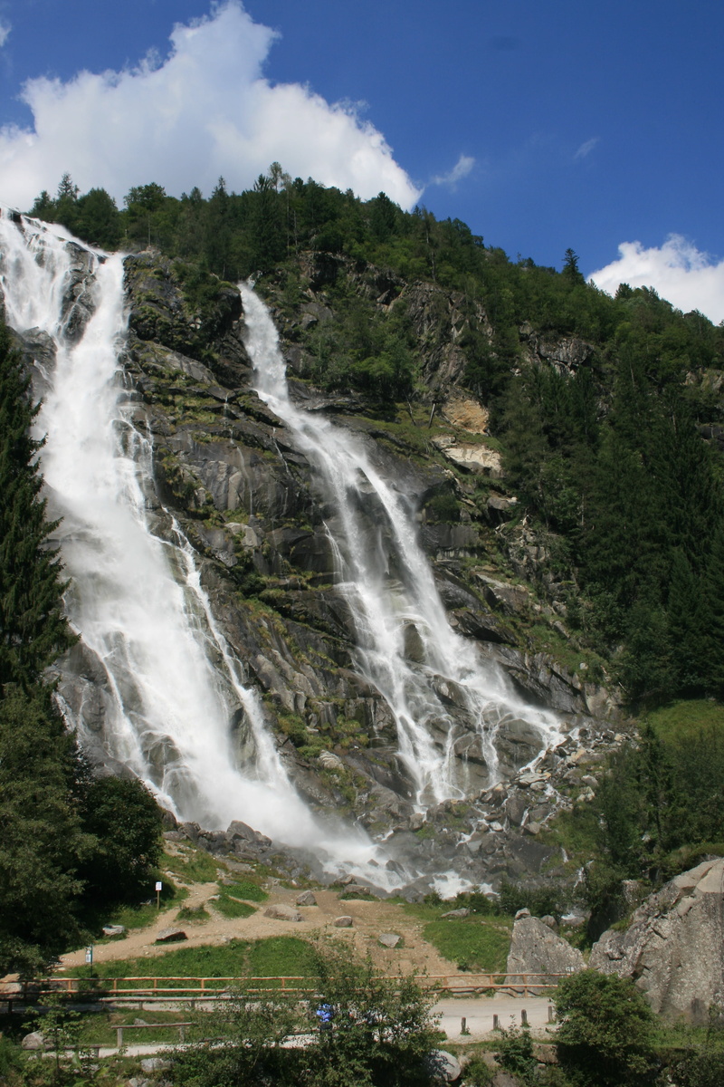 scenics, water, holiday, flowing, long exposure, dolomiti, dolomites, 4K, motion, day, sky, waterfall, trento, clouds, trentino, flowing water, outdoors