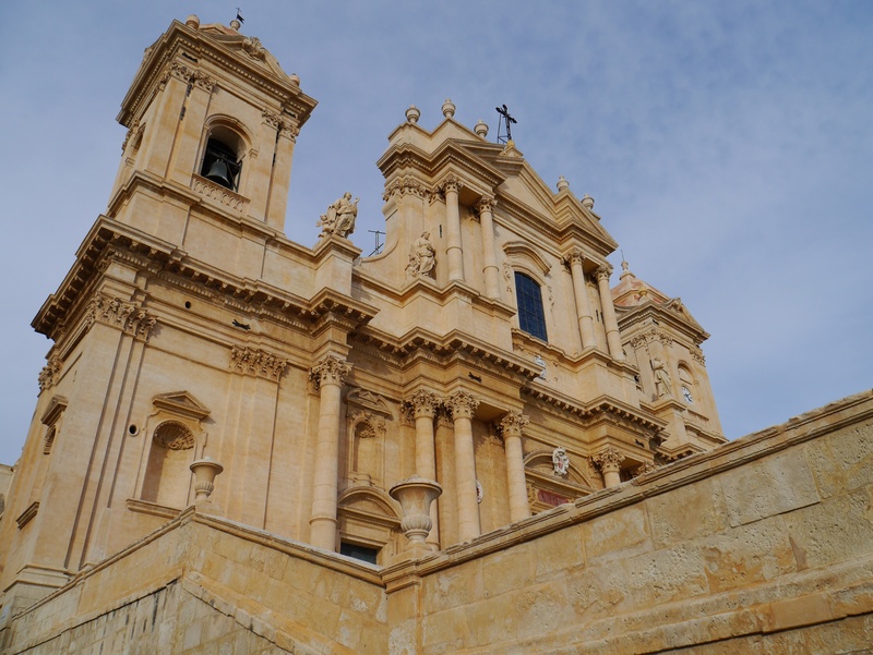 baroque city, the past, spirituality, noto, built structure, val di noto, building exterior, baroque, ornate, 4K, carving, la chiesa madre di san nicolò