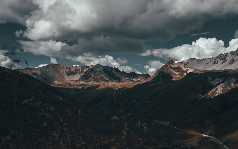 nature, outdoors, day, valley, no people, snowcapped mountain, scenics - nature, montains, storm, range, 1080P, ominous, cloud - sky, environment, sky