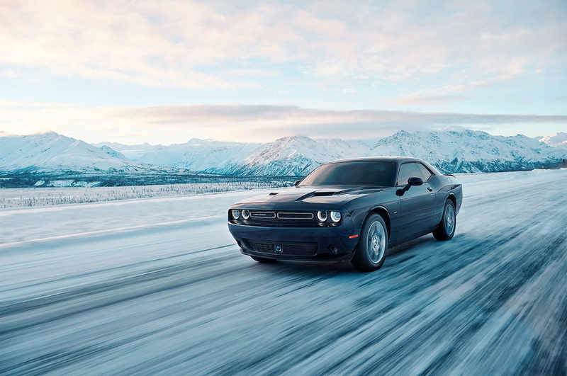 scenics - nature, mountain, car, day, winter, Dodge Challenger GT, mountain range, non-urban scene, coupe, beauty in nature, 1080P, snowcapped mountain