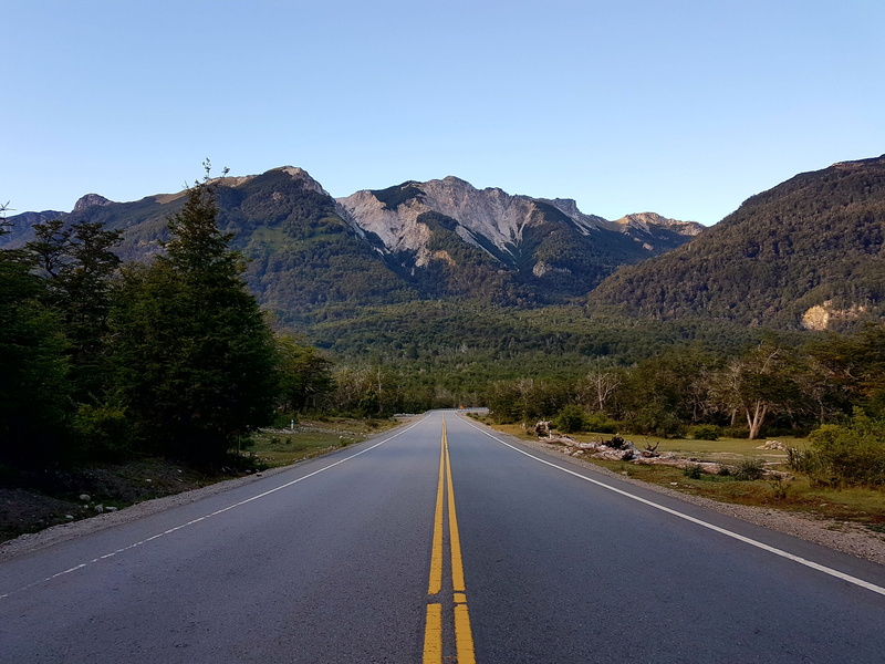 hotel pichi traful palabra de vida, 4K, sky, nature, clear sky, mountain, transportation, formation, road marking, sign, no people, road, argentina, diminishing perspective