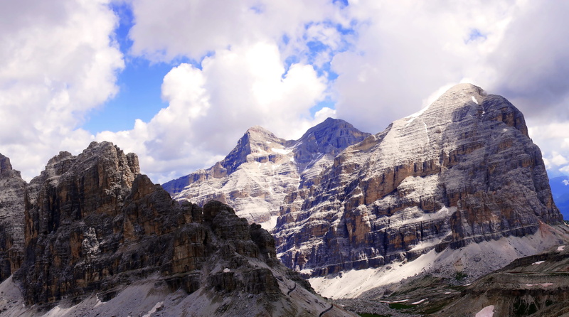 landscape, crest, rocky, scenics - nature, tranquility, glacier, desert, brown, rock, snowcapped mountain, white, environment, extreme weather, explore