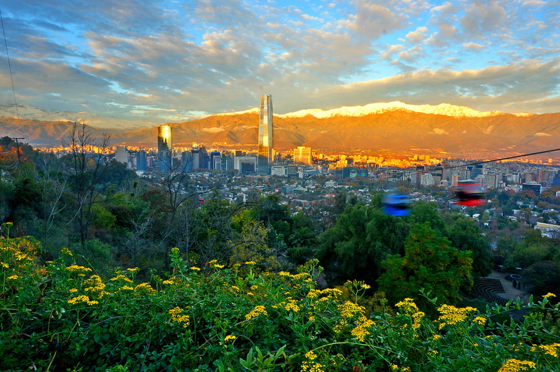 beauty in nature, nature, built structure, scenics - nature, hill, outdoors, tree, buildings, capital, plant, architecture, skyscraper, cloud - sky, san cristóbal hill