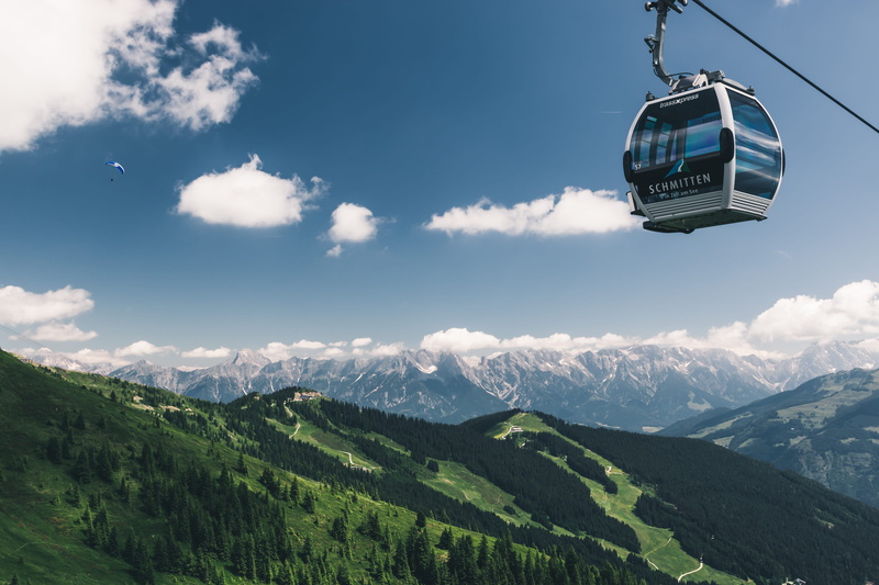 tram, overhead cable car, environment, cloud - sky, austria, trail, salzburg, schmittenhöhebahn top station 2000m, 5K, mode of transportation, idyllic