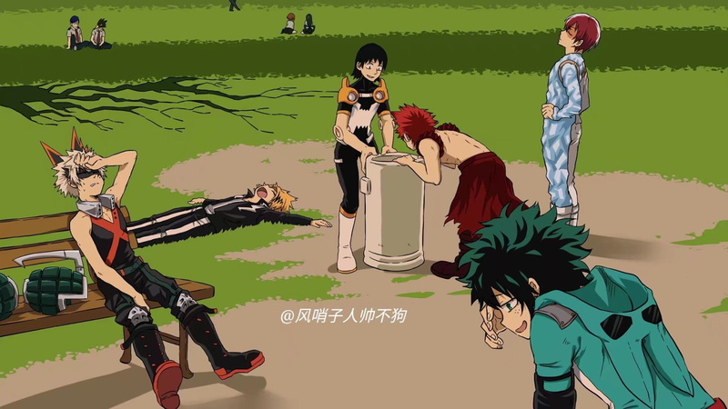 Denki Kaminari, Katsuki Bakugou, My Hero Academia, Izuku Midoriya, Anime, Hanta Sero, 1080P, Shoto Todoroki