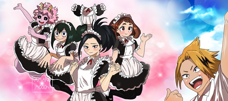 Denki Kaminari, Ochaco Uraraka, My Hero Academia, Mina Ashido, Momo Yaoyorozu, Tsuyu Asui, Anime, 2K, Toru Hagakure