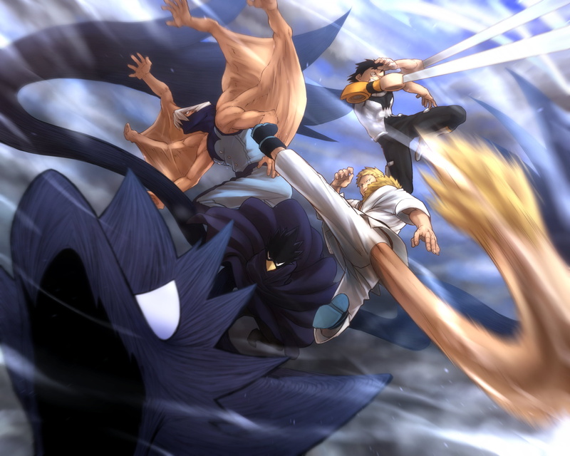 Fumikage Tokoyami, 2K, Denki Kaminari, Anime, My Hero Academia, Hanta Sero