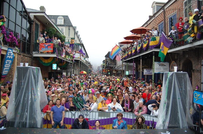 group of people, bourbon street, day, drag, real people, celebration, women, large group of people, united states, event, building exterior, architecture
