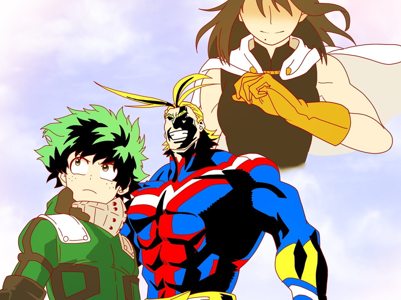 Boku no hero, Midoriya Izuku, Boku no Hero Academia, Nana Shimura, all might, 1080P, Izuku Midoriya, anime