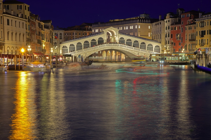 1080P, Italy, Venice, the Rialto bridge, home, channel