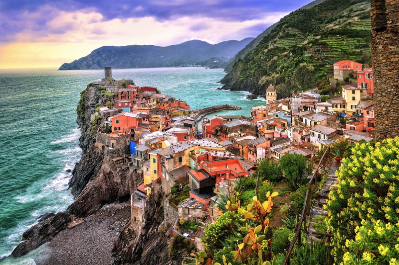 House, 1080P, Vernazza, Rock, Mountain, Cinque Terre, Sea, Towns, Town, Italy, Ocean