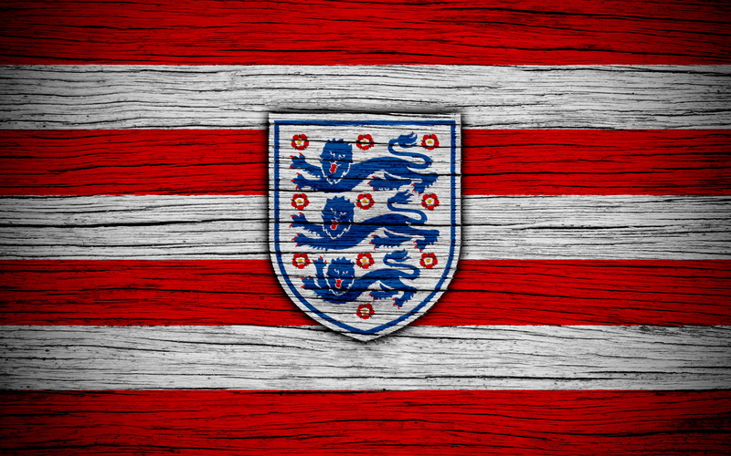 Emblem, England National Football Team, Soccer, 4K, England, Logo
