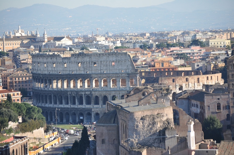 roman, residential district, day, ruins, rome, city, cityscape, travel, building, tourism, travel destinations, crowded, stadium, exterior, monument, high angle view
