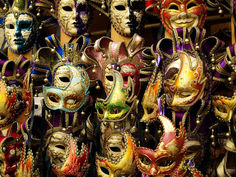 souvenir, outdoors, store, mask - disguise, color, variation, tradition, no people, venetian mask, for sale, human representation, historical, italy, decoration