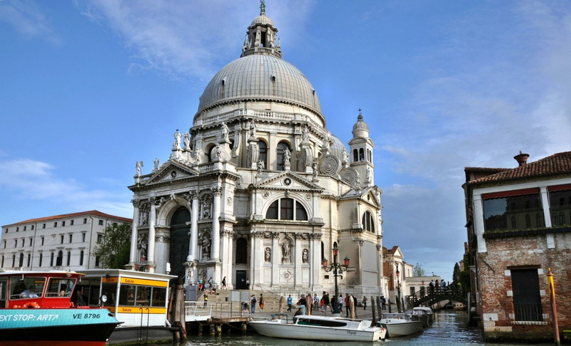 1080P, Italy, Cathedrals, Venice, Cathedral Santa Maria della Salute