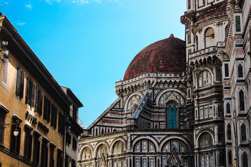 belief, sky, dome, city scape, roof, city landscape, building exterior, skyline, firenze, outdoors, summer, florence, built structure, day, architecture