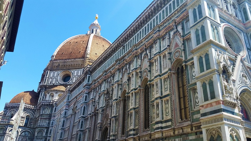 italy, building, duomo, travel destinations, firenze, travel, sky, day, outdoors, built structure, place of worship, sunlight, architecture