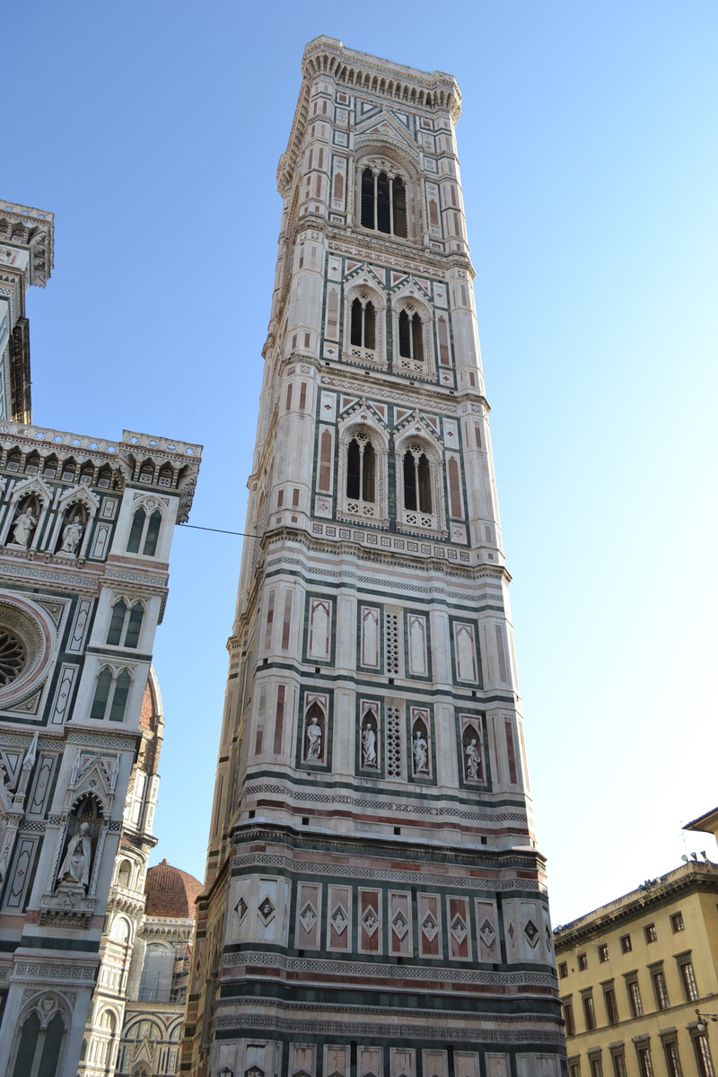 outdoors, florence - Italy, gothic style, cathedral, bell, italian Culture, building, campanile - Florence, spirituality, medieval, renaissance, architecture