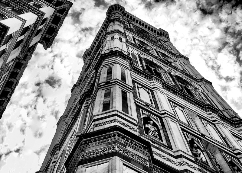 built structure, architecture, belief, italy, florence, tower, building Exterior, heritage, 4K, famous Place, no people, history, culture, works, statue