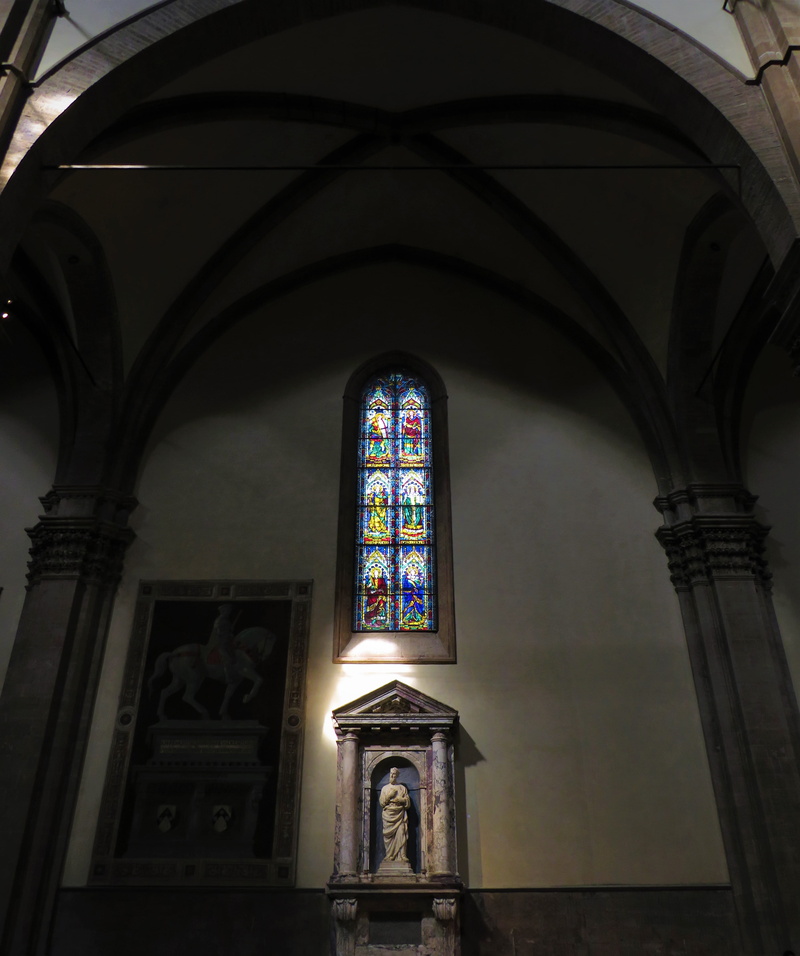 tuscany, light, stained glass, cathedral of santa maria del fiore, florence, built structure, low angle view, church, cathedral, place of worship, no people