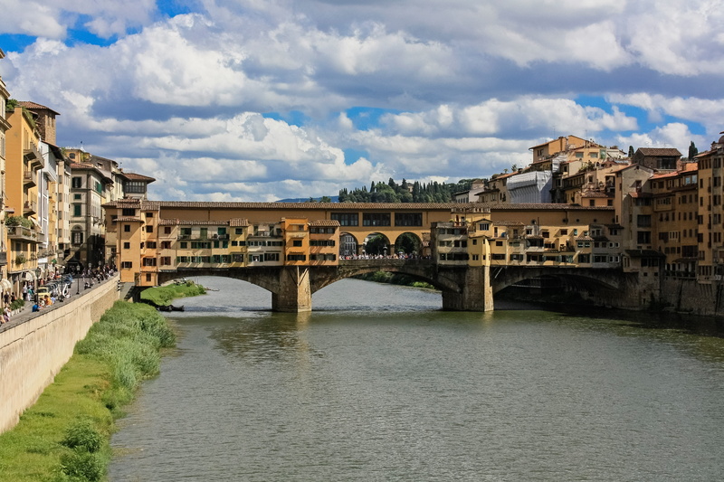 no people, architecture, cityscape, bridge - man made structure, vecchio, tourism, waterfront, tourist, building exterior, cloud - sky, arch, day, culture