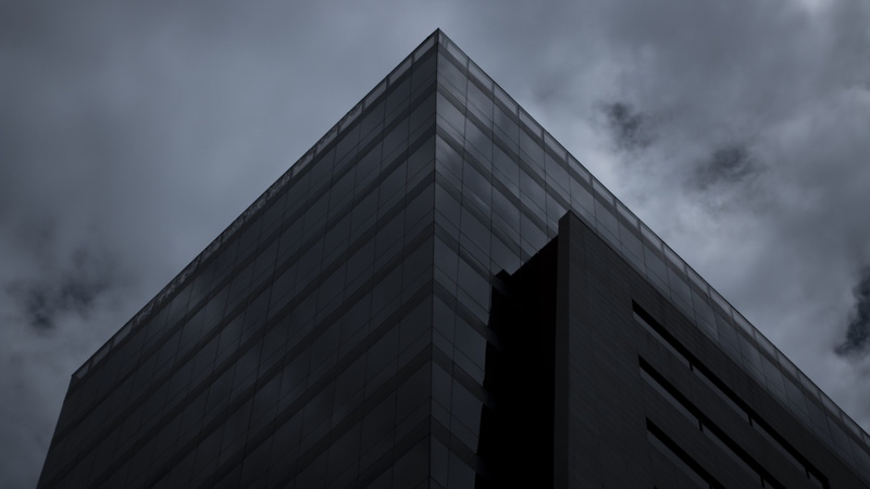 nature, 5K, town, day, corner, concrete, office building exterior, cloud - sky, minimal, low angle view, clouds, high rise, building exterior, overcast