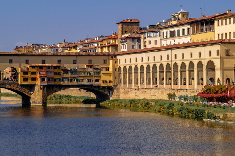 firenze, transportation, building exterior, ponte vecchio, bridge - man made structure, building, city, bridge, day, vecchio, arch bridge, florence, 4K