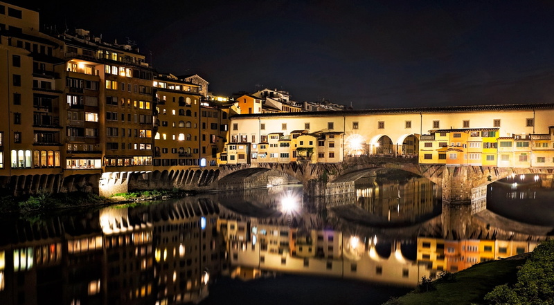 connection, concrete, nature, built structure, Vecchio, beige, apartment, building, water, sky, residential district, city, Italy, arch bridge, bridge