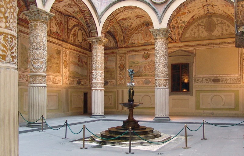 outdoors, arch, history, interior, architecture, florence, the past, corridor, no people, art and craft, design, building, beige, cathedral, travel destinations