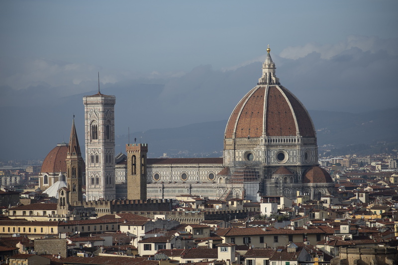 florence, city, spirituality, travel destinations, belief, duomo, 5K, architecture, nature, sky, religion, skyscraper, building, piazzale michelangelo
