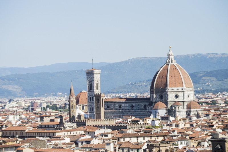 architecture, cityscape, piazzale michelangelo, mountain, nature, built structure, city, religion, spirituality, 5K, europe, outdoors, building, townscape