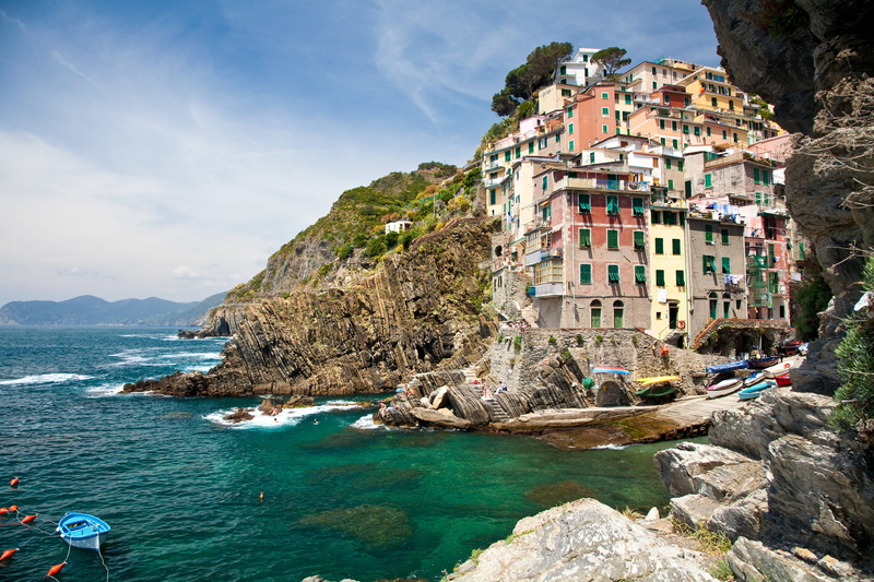 seaside, town, liguria, land, mediterranean, rock formation, italy, rock - object, cinque terra, building exterior, water, beach, formation, architecture
