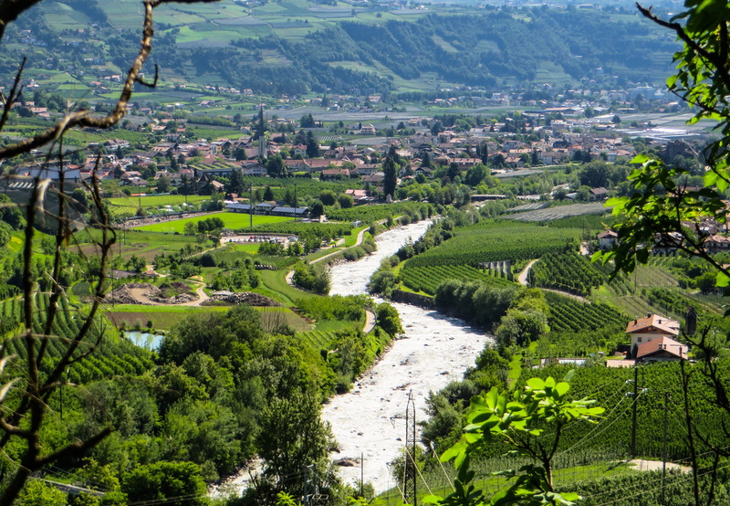 river, mountain, field, scenics - nature, outdoors, enjoy, no people, built structure, high angle view, plantation, beauty in nature, land, plant, architecture