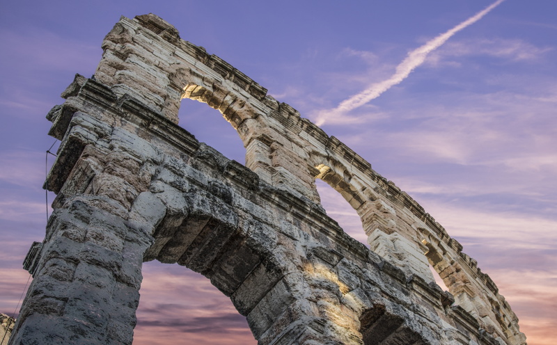 no people, the past, history, ruined, tourism, di, monument, ancient, architecture, verona, Europe, arch, old, travel, nature, bad condition, 5K, low angle view