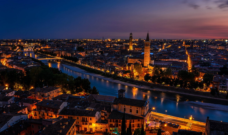 building, Italy, residential district, dusk, sky, architecture, built structure, illuminated, nighttime, sunset, travel destinations, building exterior