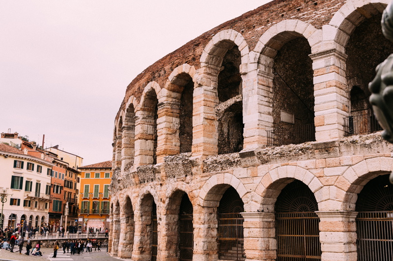 nature, architectural column, brick, museum, architecture, downtown, italy, arch, pillar, arena, sky, human, person, ancient civilization, built structure