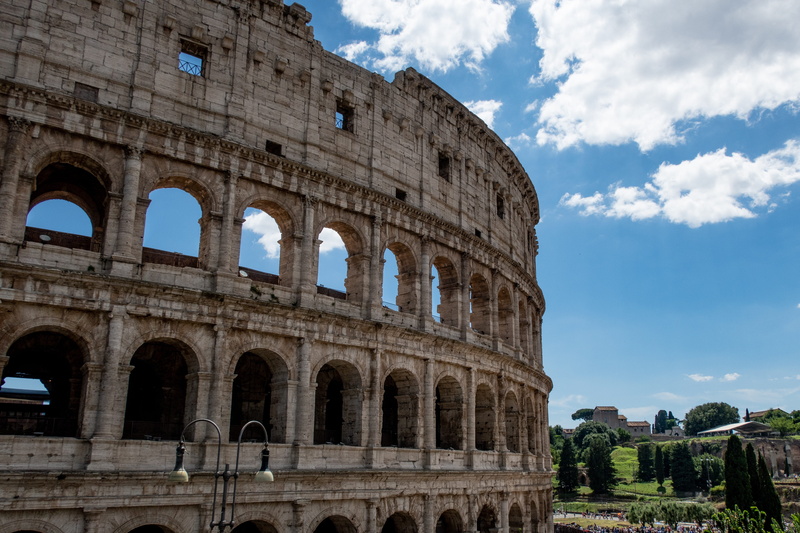 colosseum, famous, building exterior, italy, travel, arch, the past, ancient civilization, ancient, day, outdoors, colloseum, arched, historical, low angle view