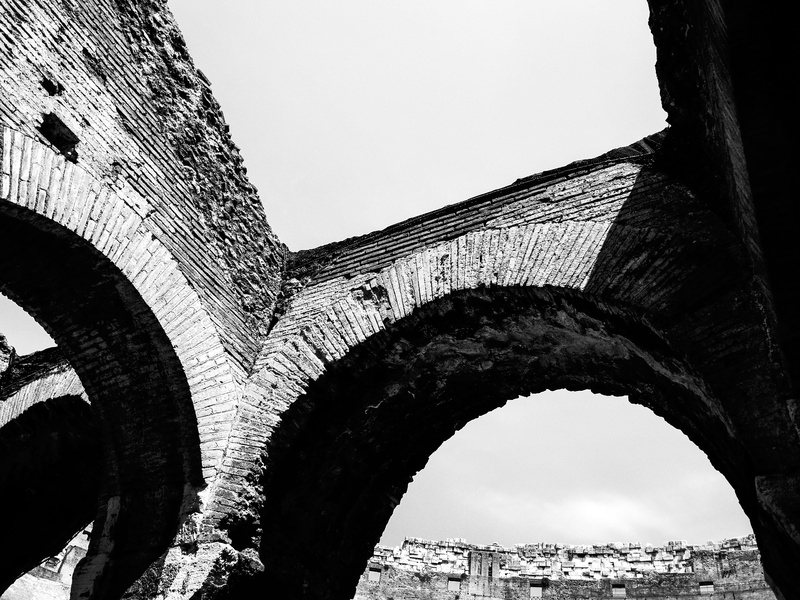colosseo attraction, tourism, old ruin, clear sky, historical, architecture, colosseum, rome, arch, arch bridge, ruined, low angle view, day, roman, bridge