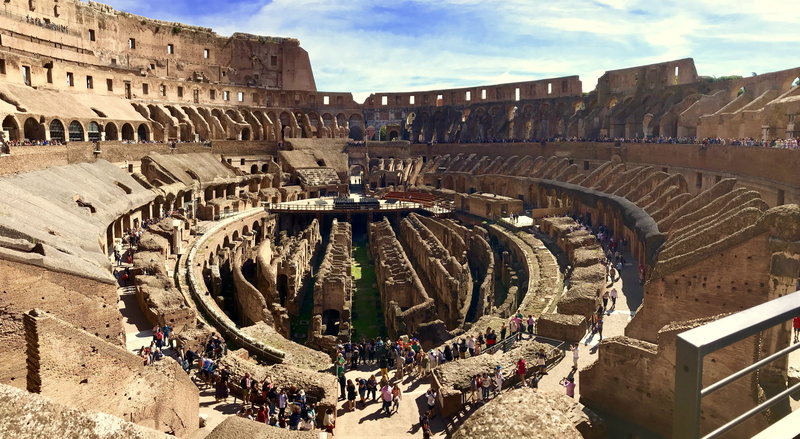italy, old ruin, the past, ancient, city, group of people, real people, archaeology, travel destinations, arch, 5K, ancient civilization, history, piazza del colosseo