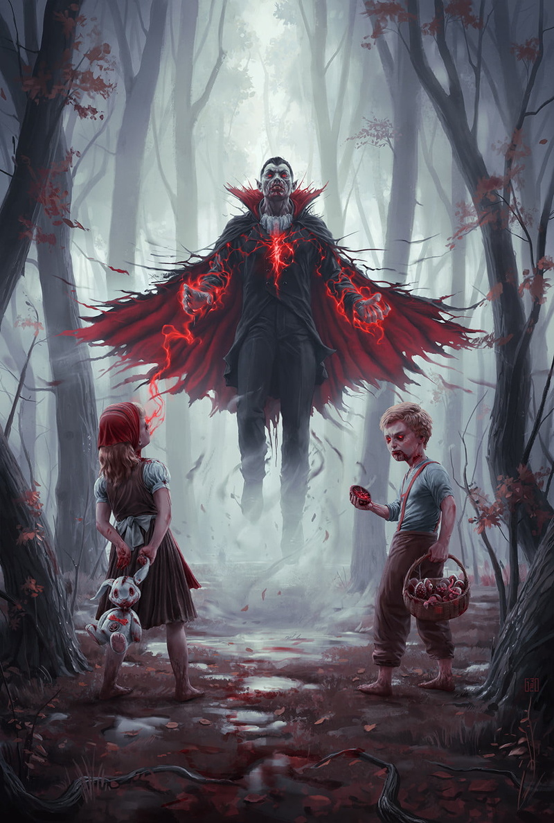 apples, men, Fly, women, children, Plush Toy, trees, 720P, Flavio Greco Paglia, baskets, forest, blood, Hänsel und Gretel, redhead, undead