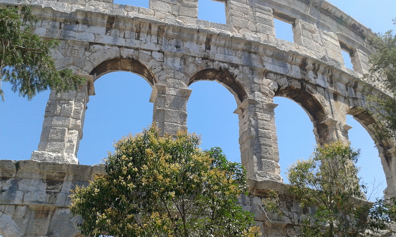 old ruin, the past, nature, architectural column, archaeology, Roman, sky, low angle view, plant, architecture, travel destinations, built structure, old