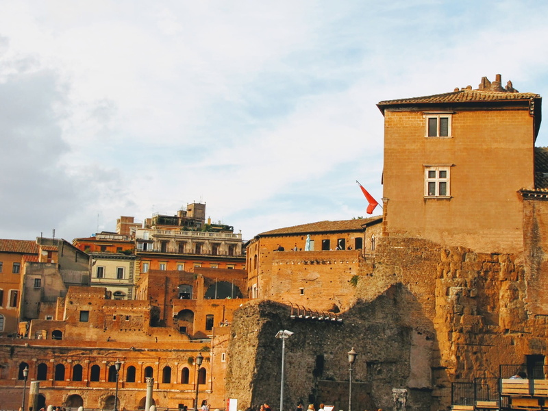 travel, rome, history, city, 1080P, buildings, cloud - sky, italy, outdoors, residential district, architecture, heritage, building, old, building exterior
