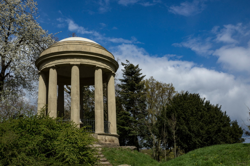 history, nature, no people, magnolia, Temple Of Venus, historically, low angle view, colonnade, city, day, lake, building, the past, cloud - sky, landscape photography