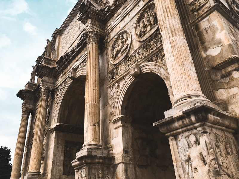 archaeology, building, arch of constantine, romans, 2K, ornate, tourism, ancient, built structure, travel destinations, century, architecture, outdoors