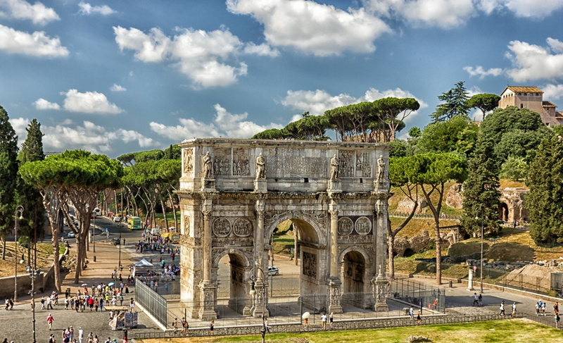 Architecture, Columns, Arch Of Constantine, Arch, 1080P, Ruin, Monument, Monuments, Rome, Italy