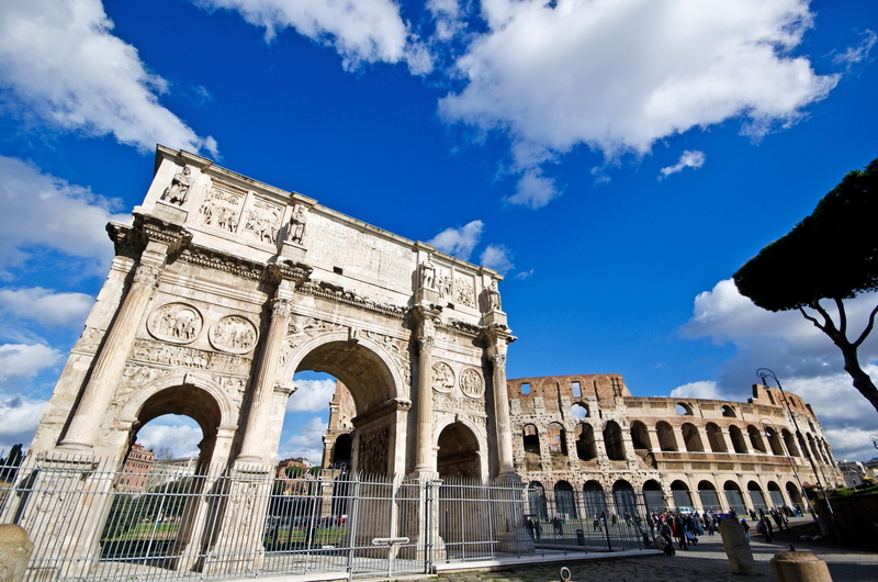 outdoors, nature, arch of constantine, group of people, travel, sky, ancient, architecture, monument, ancient civilization, built structure, history, low angle view