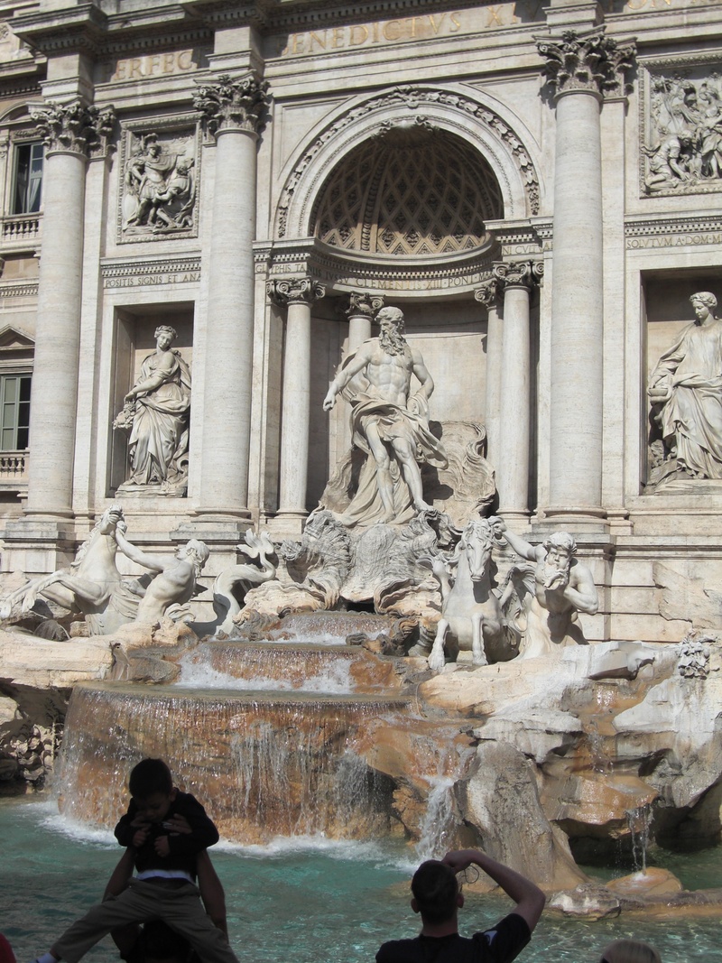 fontana di trevi, architectural column, craft, rome, built structure, sculpture, representation, arch, travel destinations, architecture, fountain, travel